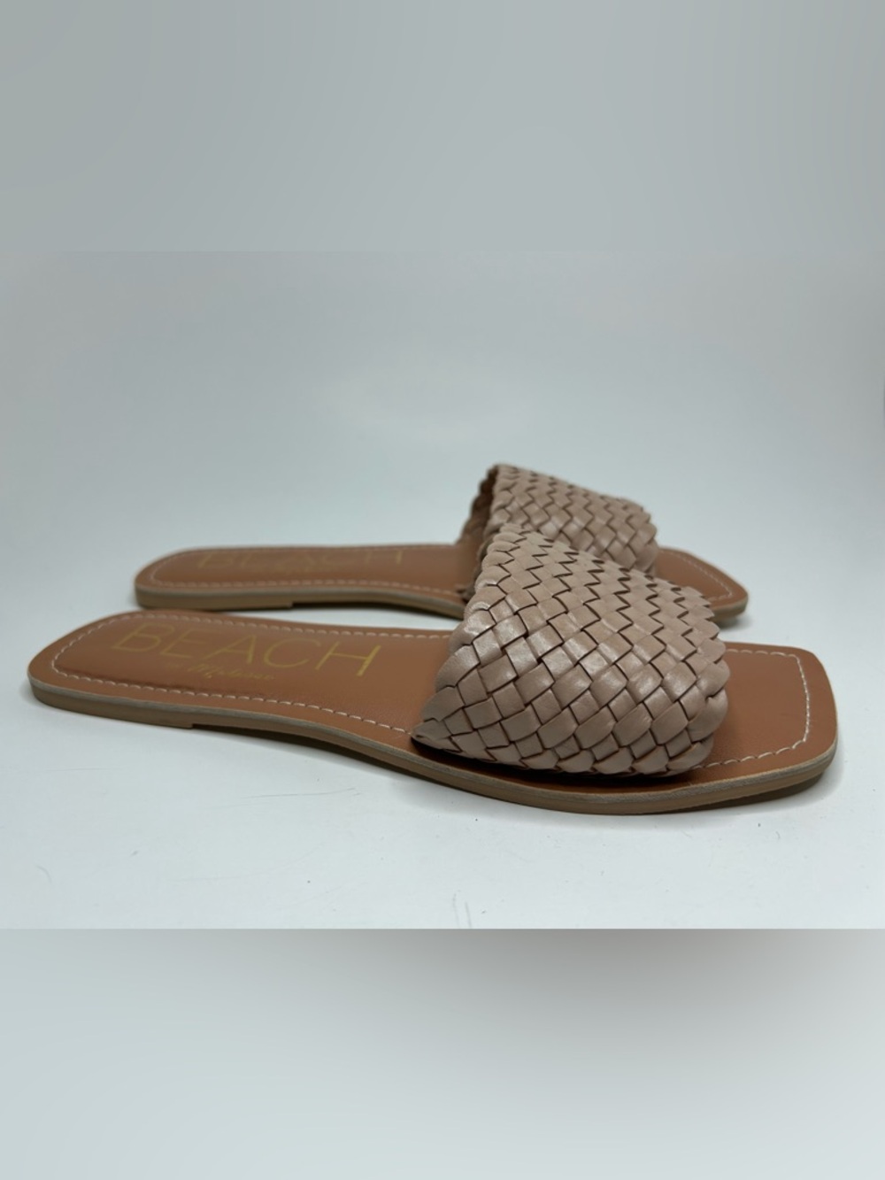 BEACH by Matisse Valley Slip On Leather Woven Sandal Size 8 - Picture 2 of 7